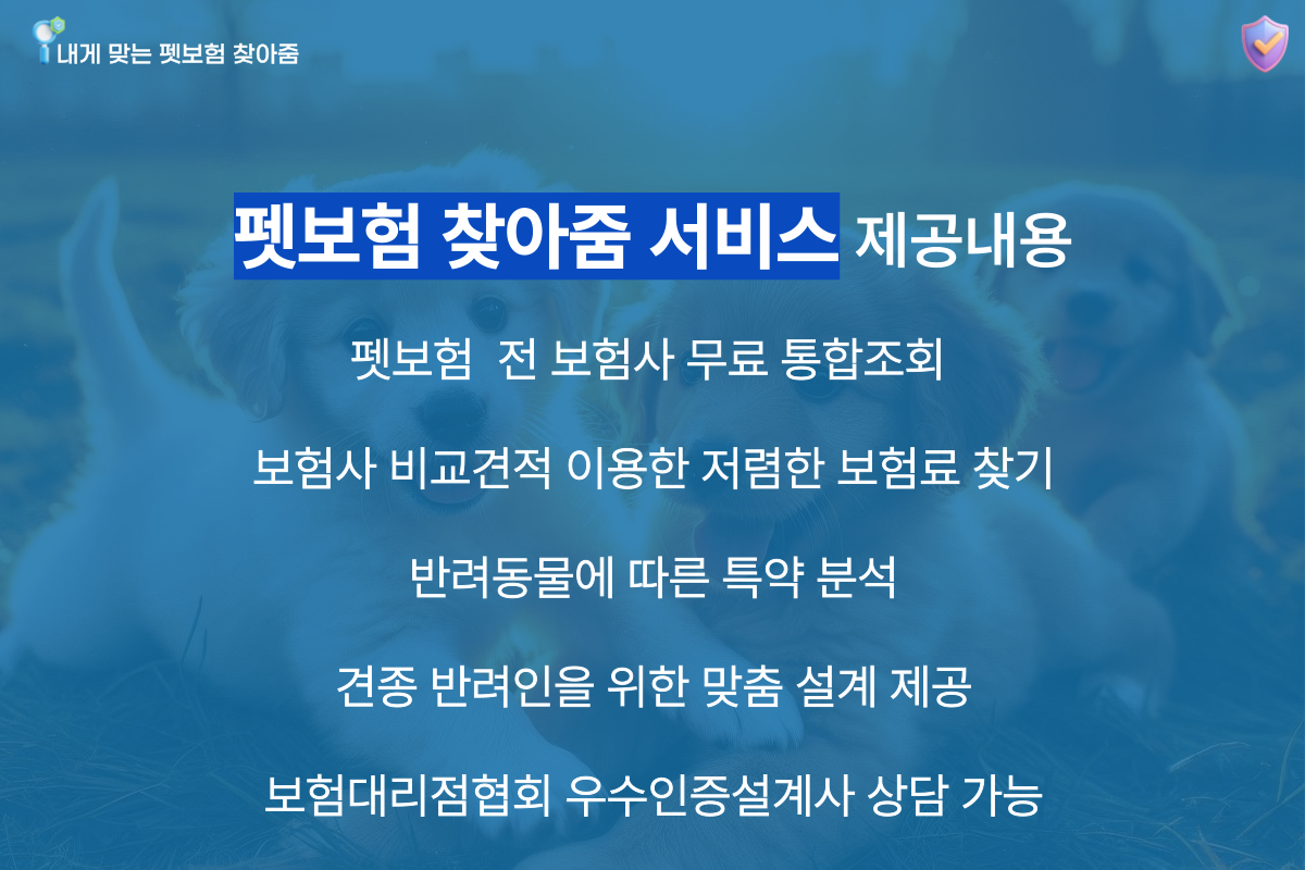 펫보험 전문 비교사이트